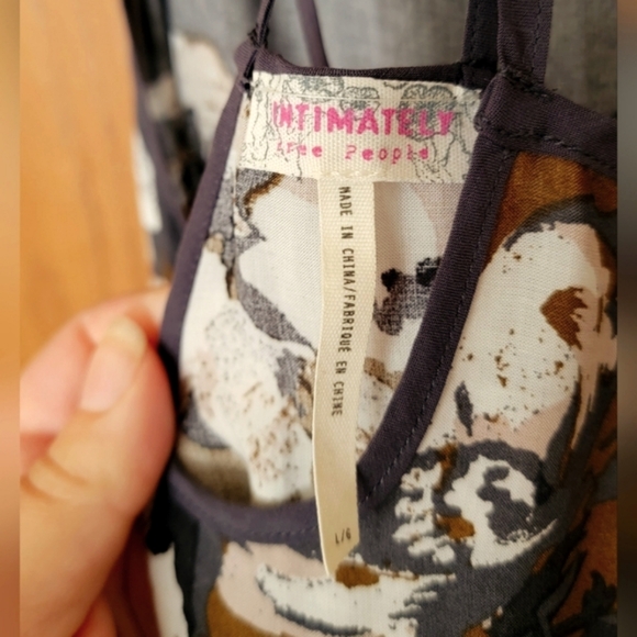 Free People Floral Tunic Tank Top - Picture 2 of 3